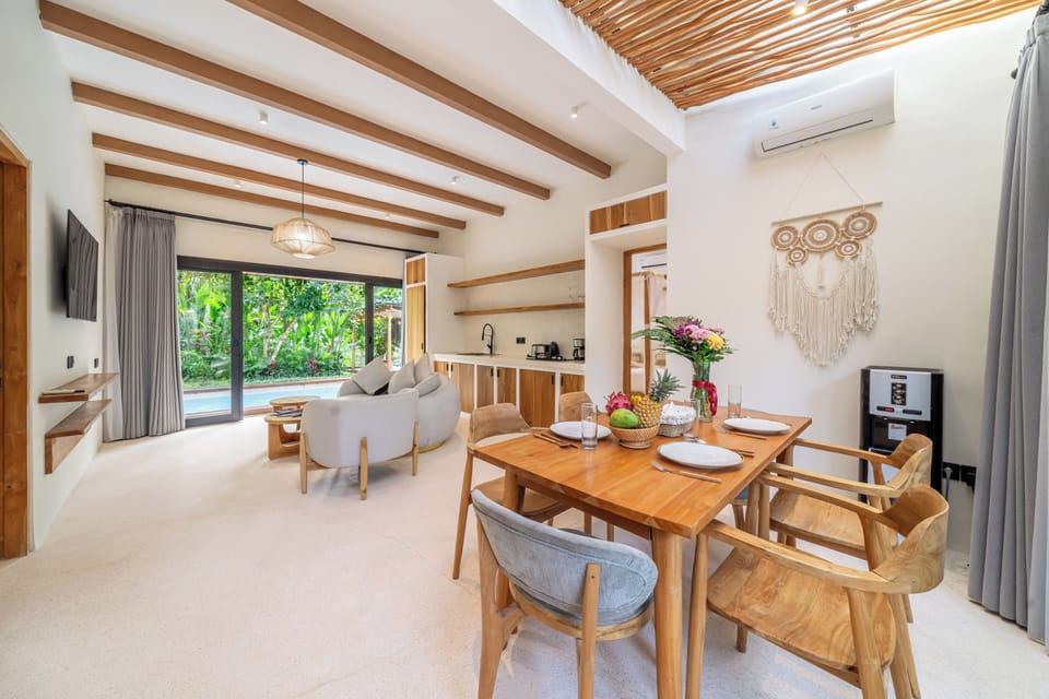 Luxury Villa, Pool View | Private kitchen | Electric kettle, toaster, blender, spices