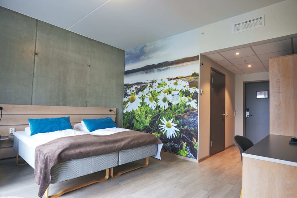 Premium bedding, pillowtop beds, desk, soundproofing