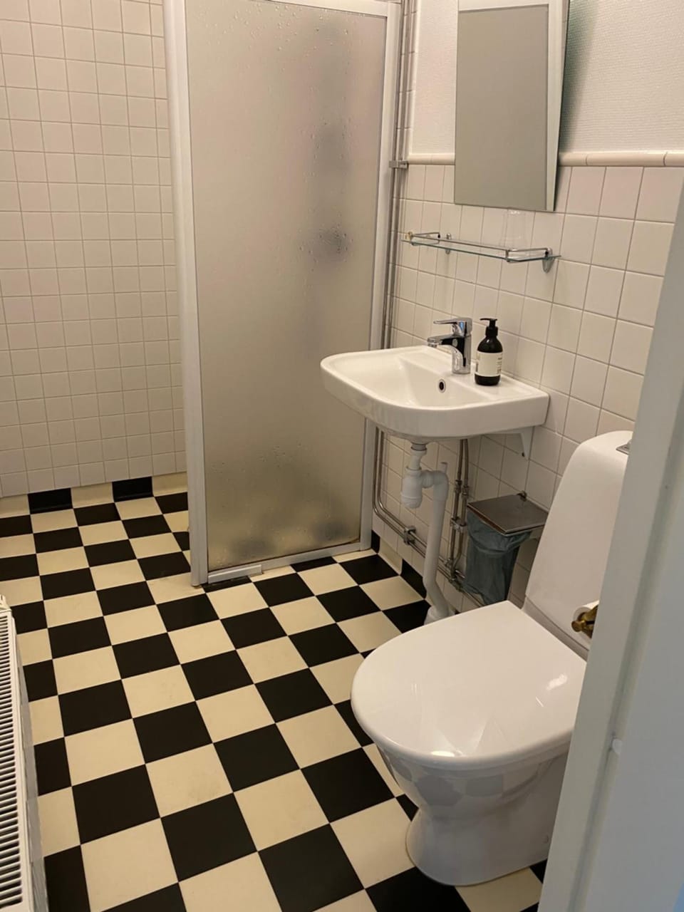 Shower, hair dryer (on request), towels