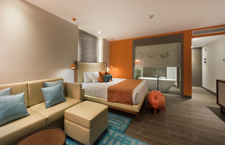 Premium bedding, free minibar, in-room safe, individually decorated