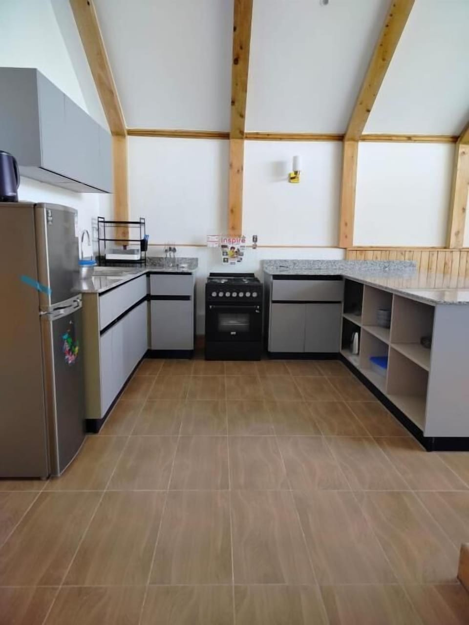 Superior Penthouse, Balcony, Mountain View | Private kitchen | Highchair