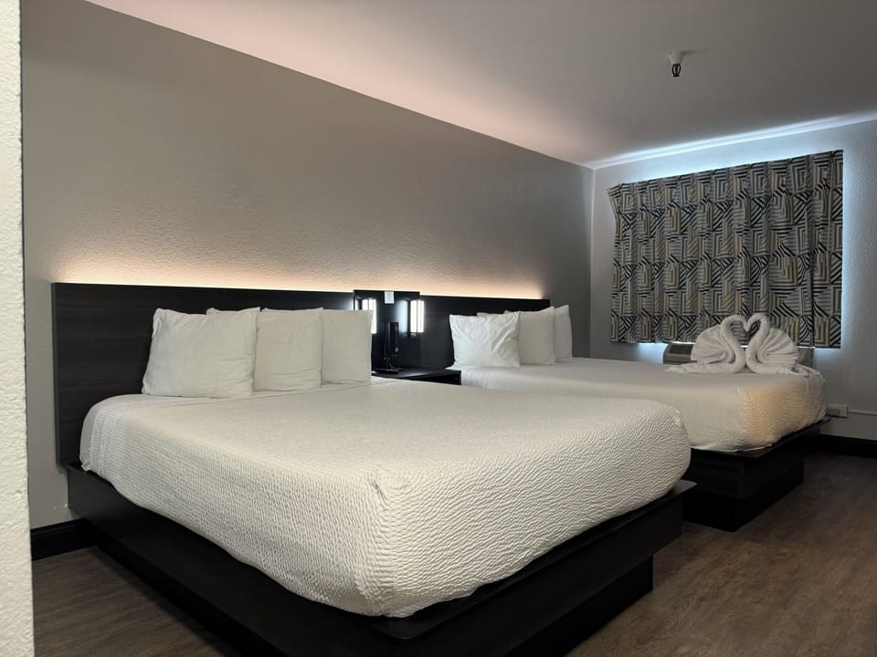Room, 2 Queen Beds | Desk, free WiFi, bed sheets