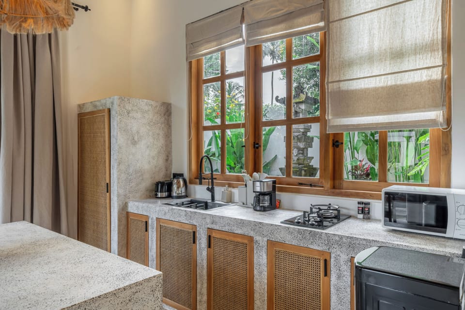 Luxury Villa, Pool View | Private kitchen | Coffee/tea maker, electric kettle, toaster, spices