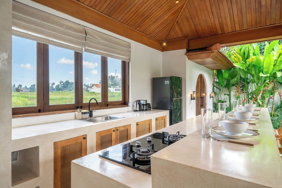Exclusive Villa, Pool View | Private kitchen | Coffee/tea maker, electric kettle, toaster, spices