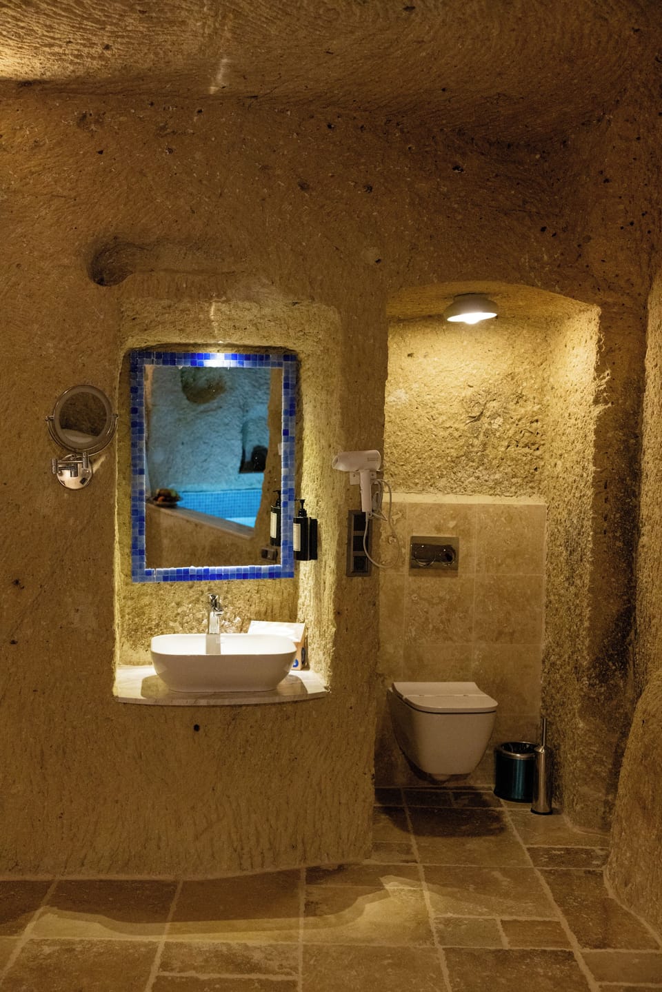 Luxury Double Room, Courtyard View | Bathroom | Free toiletries, bathrobes, slippers, soap