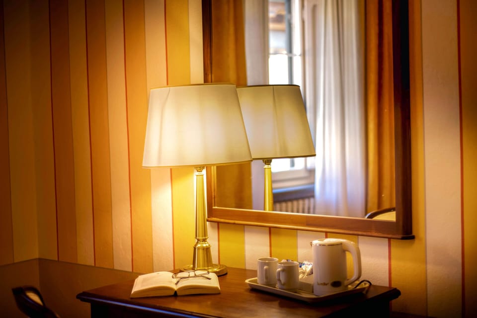 Comfort Double Room, Garden View | Down comforters, memory foam beds, minibar, desk