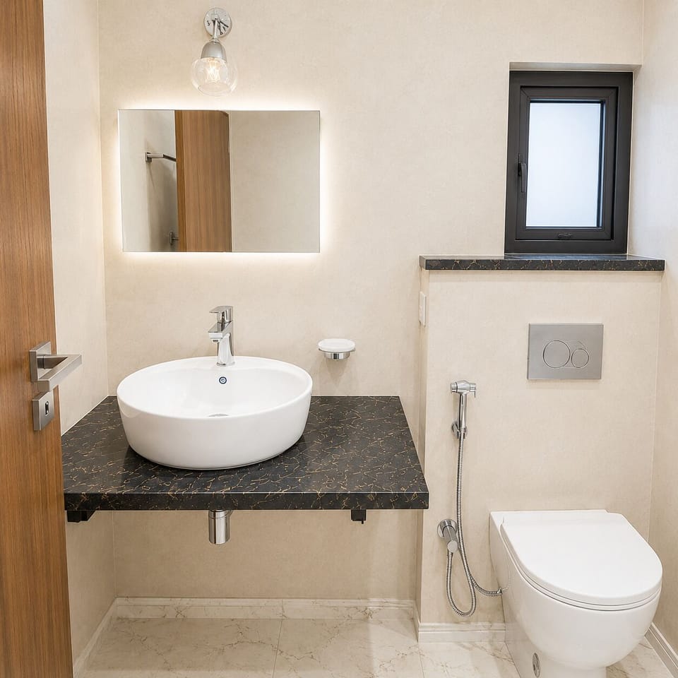 Comfort Double Room, Garden View | Bathroom | Free toiletries, slippers, towels, soap