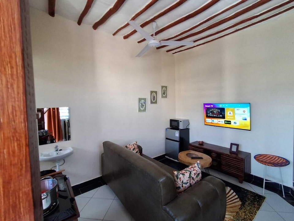 Classic Apartment | Living area | 24-inch Smart TV with digital channels