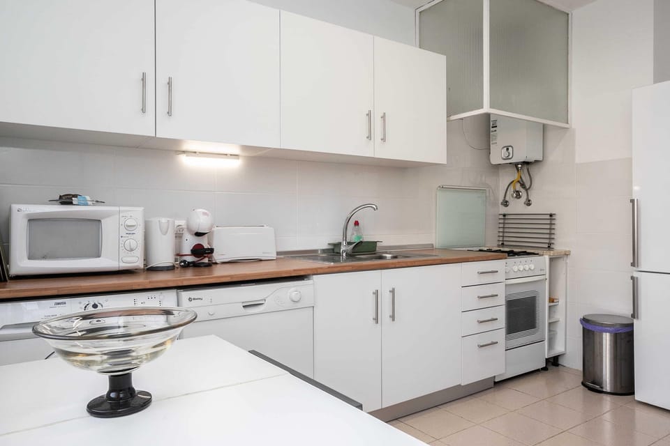Apartment, Balcony, Pool View | Private kitchen