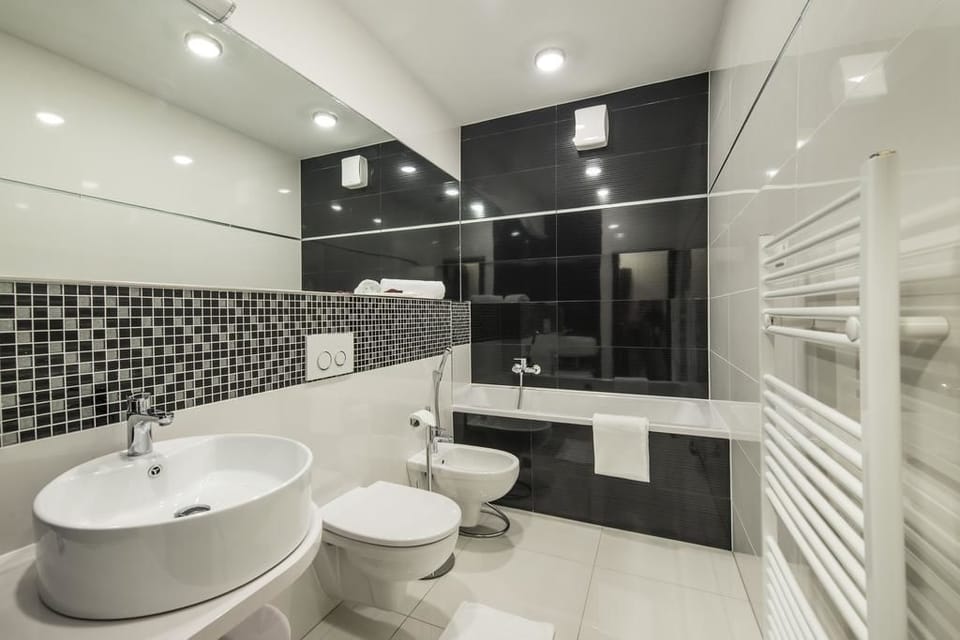 Suite, 1 Queen Bed with Sofa bed | Bathroom | Shower, free toiletries, hair dryer, towels