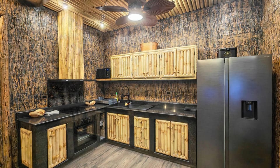 Luxury Villa, Private Pool | Private kitchen | Full-size fridge, microwave, oven, stovetop