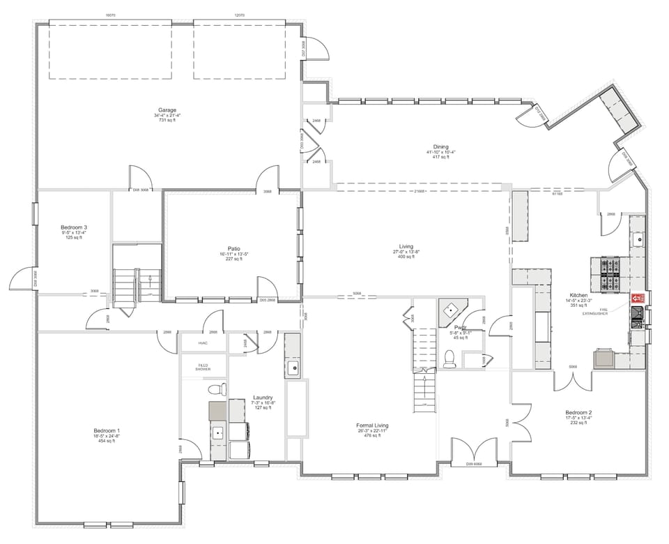 House, Multiple Beds, Pool Access, Ocean View (5201 Ocean Drive) | Floor plan
