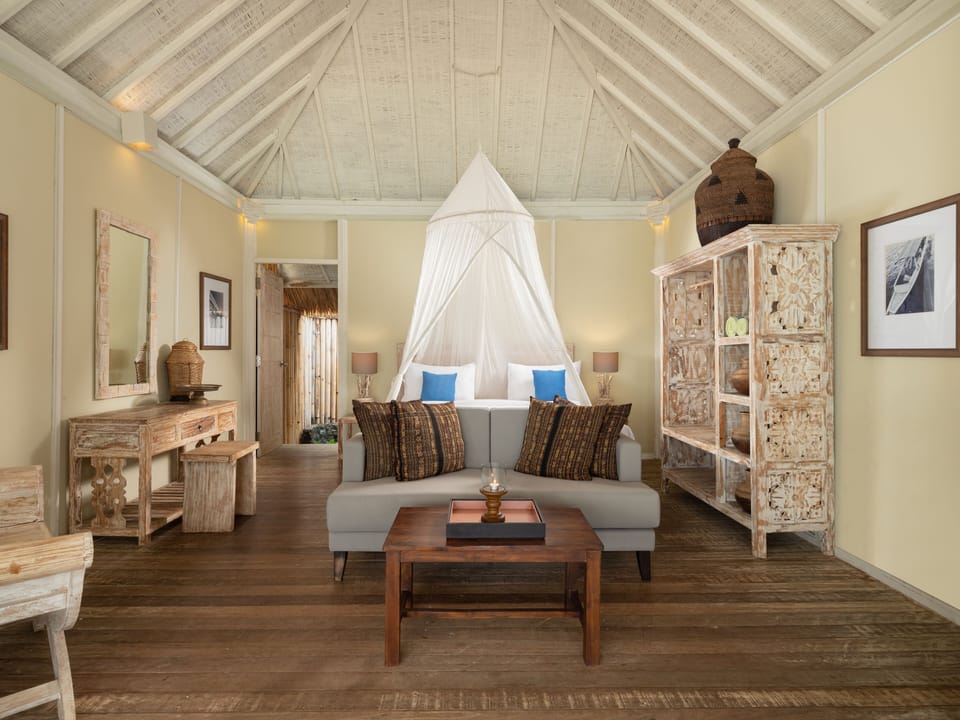 Private Beach Bungalow | Premium bedding, minibar, in-room safe, desk