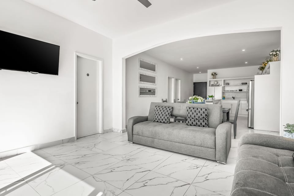 House, Multiple Beds, Partial Ocean View (Casa Platino 22 - Playa Arcangel) | Living area