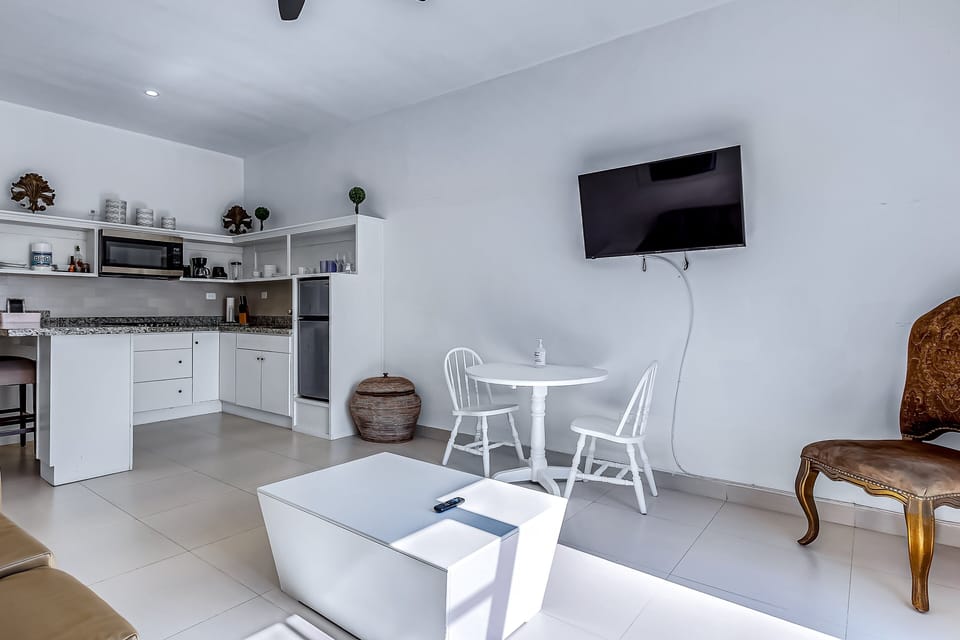 Apartment, 1 Queen Bed with Sofa bed, Kitchenette, Ocean View (Jr Suite 5 - Playa Arcangel) | Interior
