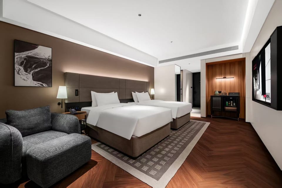Standard Double Room | Down comforters, minibar (free items), desk, laptop workspace