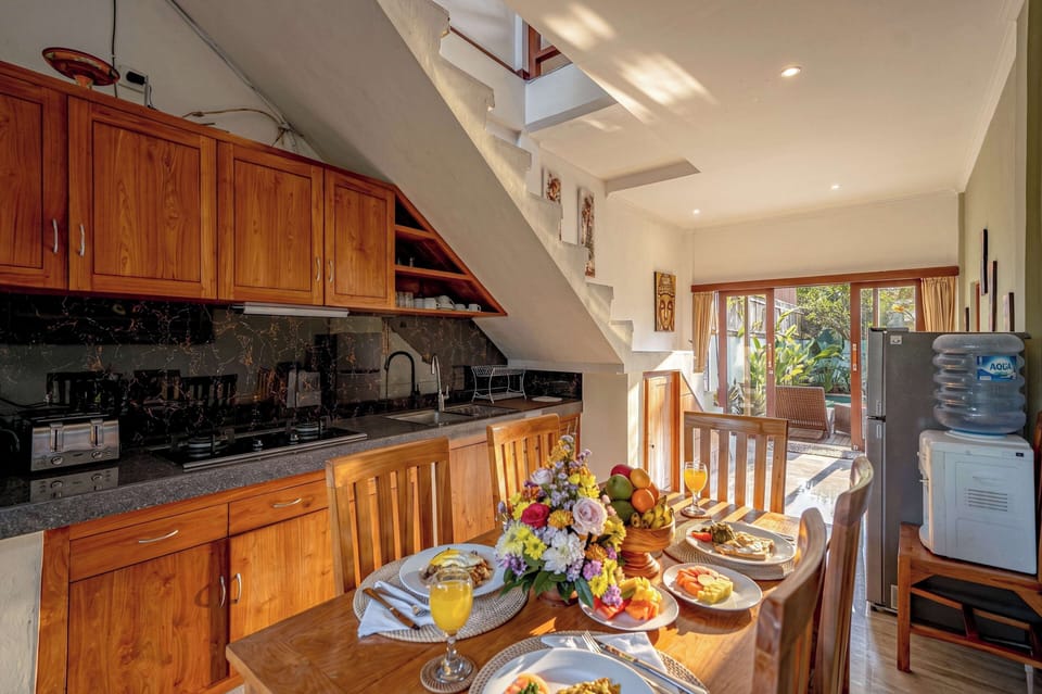 Villa, 2 Bedrooms, Private Pool, Pool View | Private kitchen | Coffee/tea maker, toaster, rice cooker, freezer