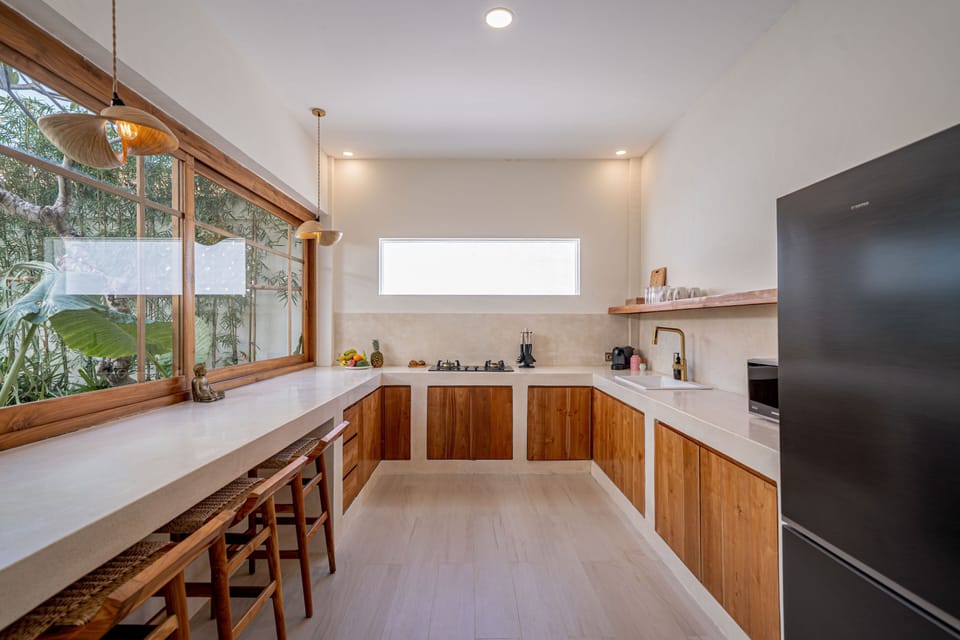 Villa, 3 Bedrooms, Private Pool, Pool View | Private kitchen | Coffee/tea maker, freezer, dining tables