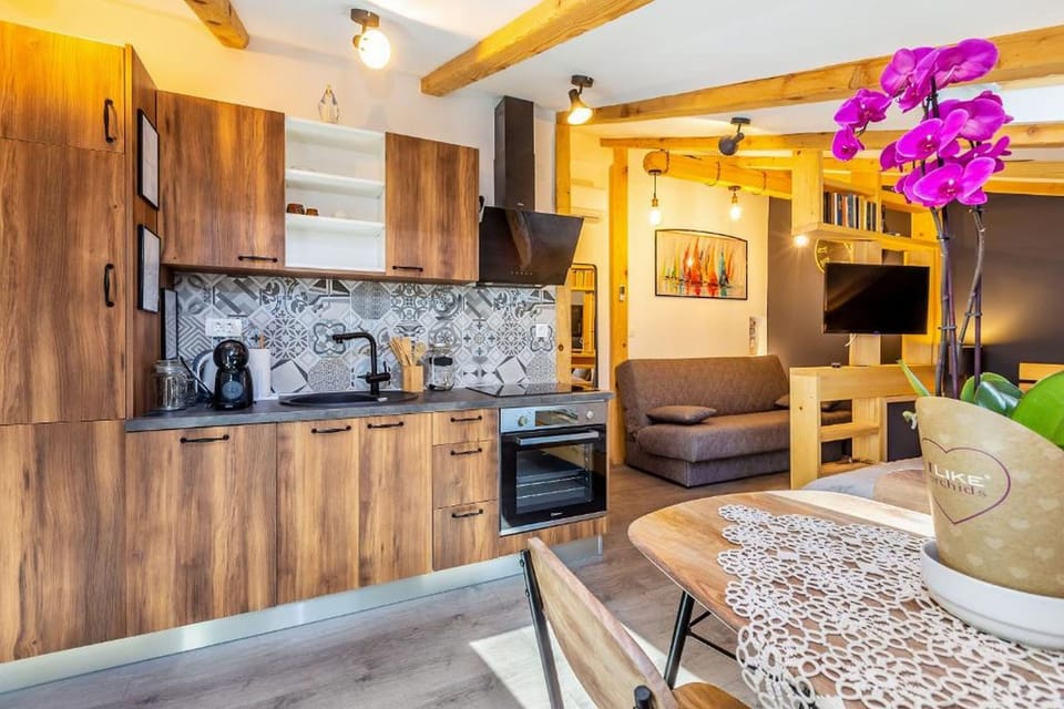 Studio (A1) | Private kitchen | Espresso maker, fridge, oven, stovetop