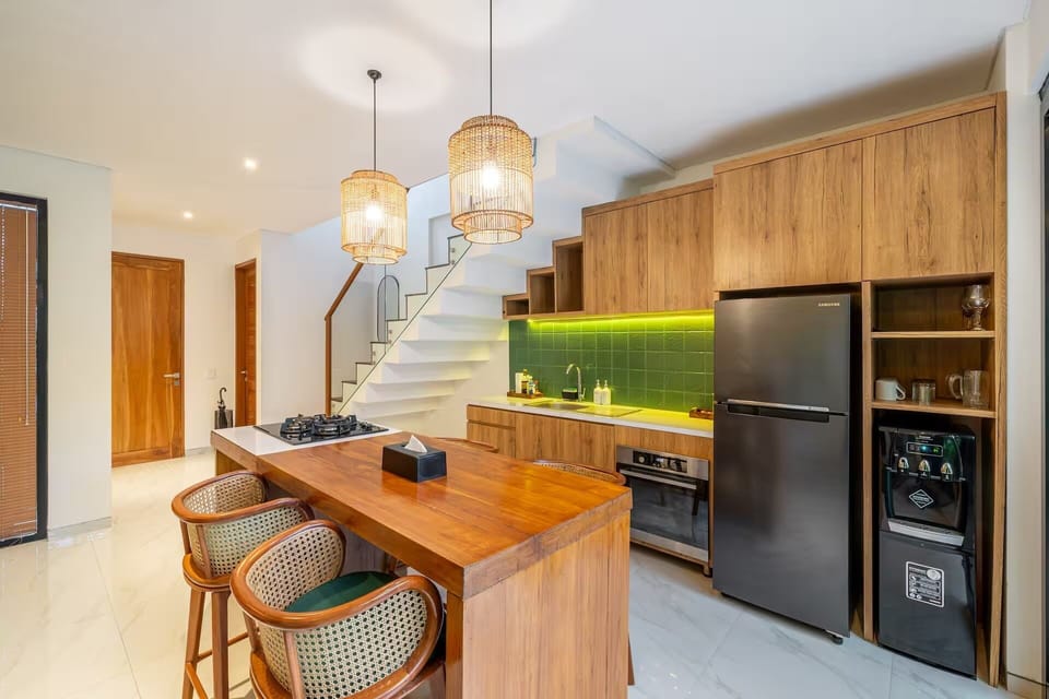 Deluxe Villa, 2 Bedrooms, Private Pool | Private kitchen | Spices, eco-friendly cleaning products, paper towels, kitchen islands