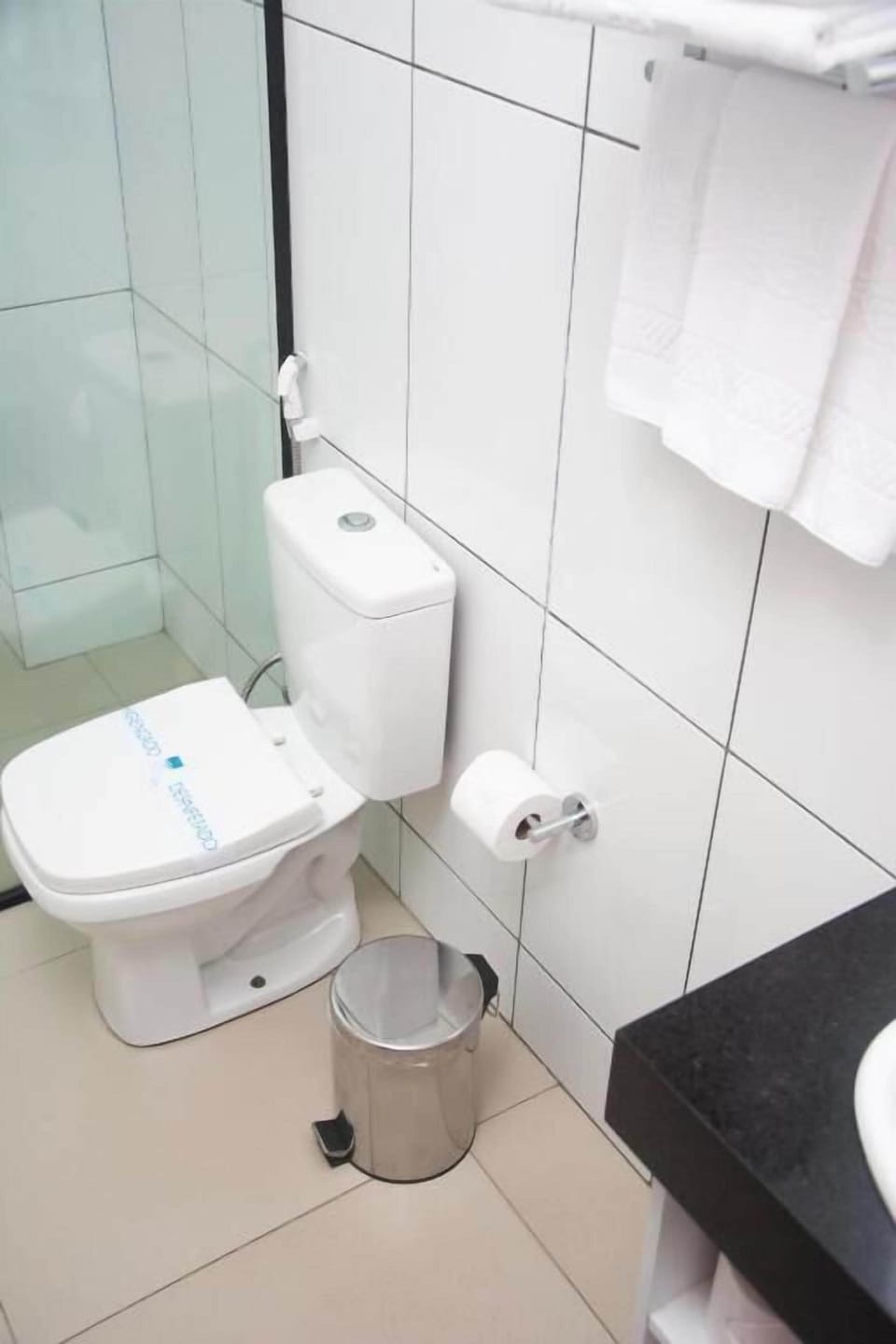 Shower, hair dryer (on request), towels, soap