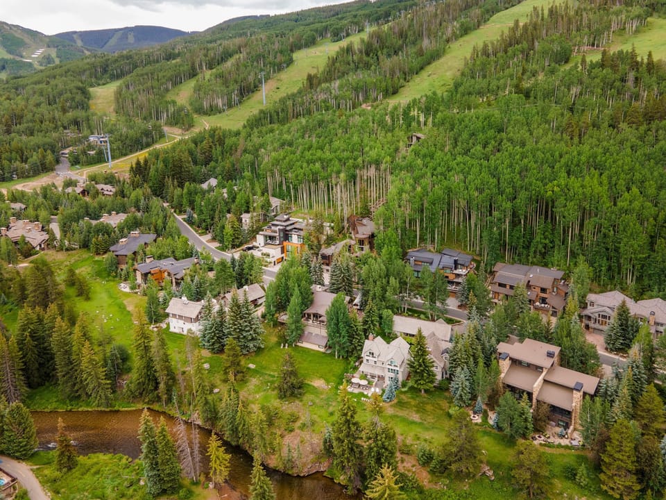 House, Multiple Beds (725A Forest Road 4BD Home on Vail Mou) | Aerial view
