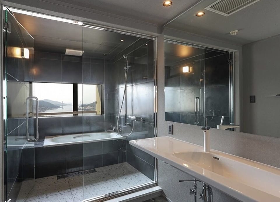 Junior Suite with Partially Open-air Bath, Non Smoking | Private spa tub