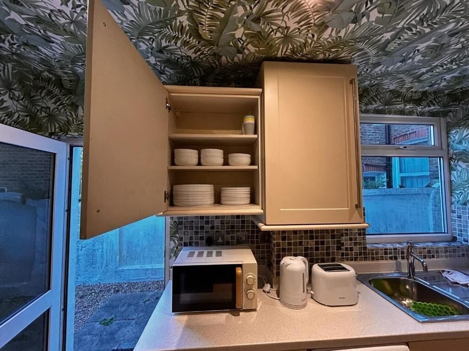 Family Apartment | Private kitchen | Full-size fridge, microwave, oven, stovetop