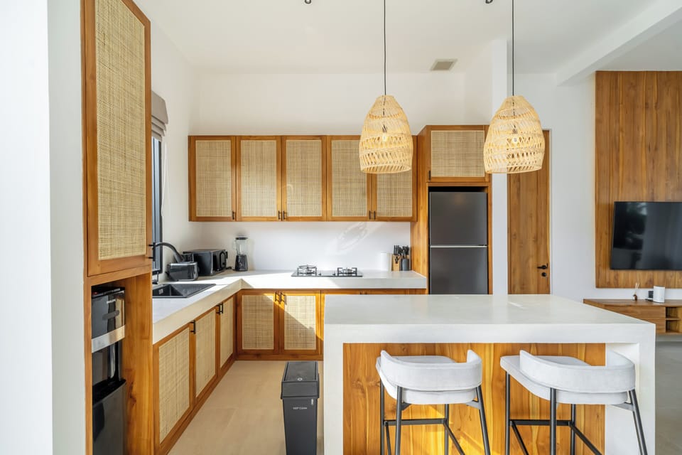 Luxury Villa, Pool View | Private kitchen | Coffee/tea maker, toaster, blender, spices