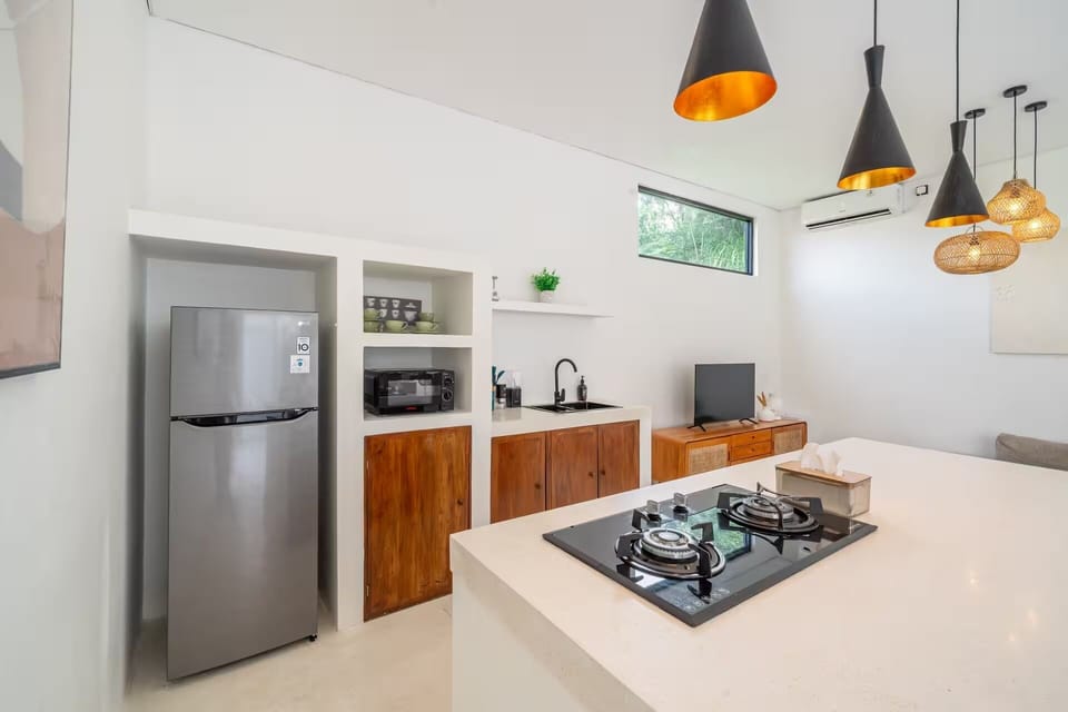 Family Villa, 3 Bedrooms, Private Pool | Private kitchen | Espresso maker, toaster, blender, eco-friendly cleaning products