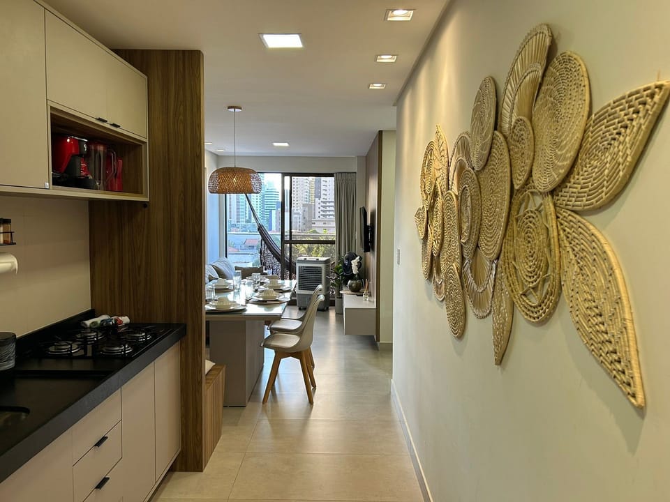 Deluxe Apartment, 2 Bedrooms, 2 Bathrooms, City View | Private kitchen