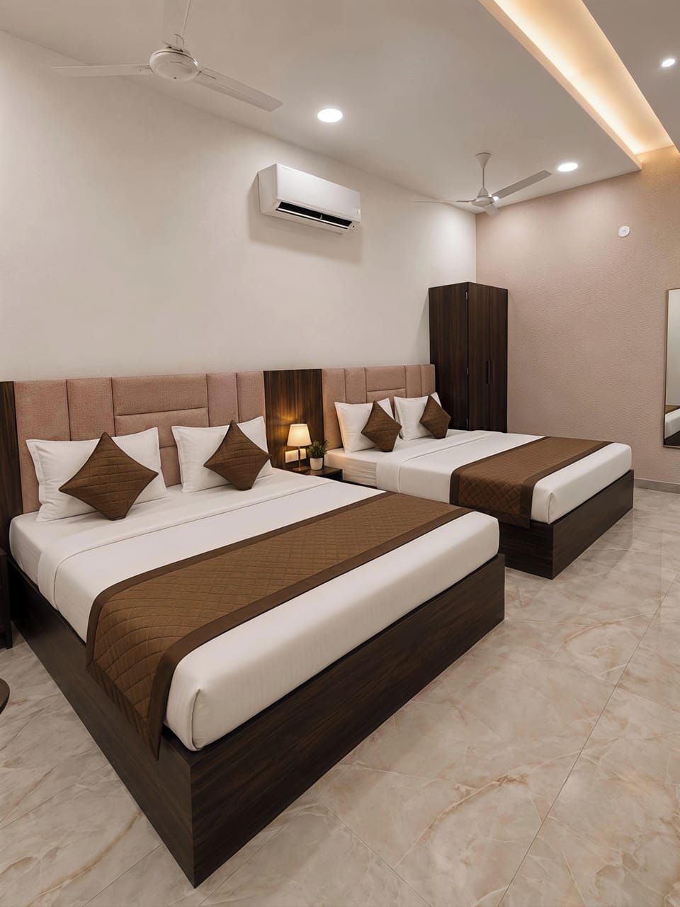 Family Room | Egyptian cotton sheets, premium bedding, memory foam beds, in-room safe