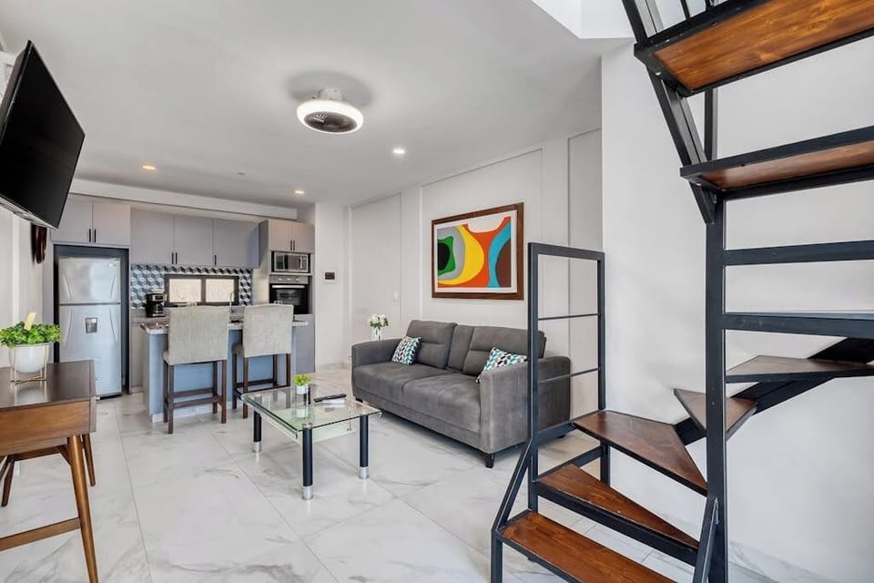 Apartment, 1 King Bed with Sofa bed, Balcony, Mountain View (Bianca 903 Loft at Morgan Residences) | Living area