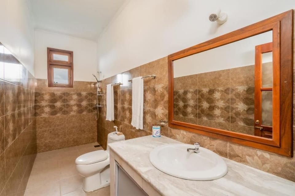 Deluxe Double Room, Balcony, Mountain View | Bathroom | Shower, free toiletries, hair dryer, bidet