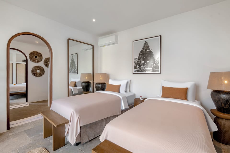 Deluxe Villa, Multiple Bedrooms, Private Pool, Pool View | Premium bedding, in-room safe, desk, laptop workspace