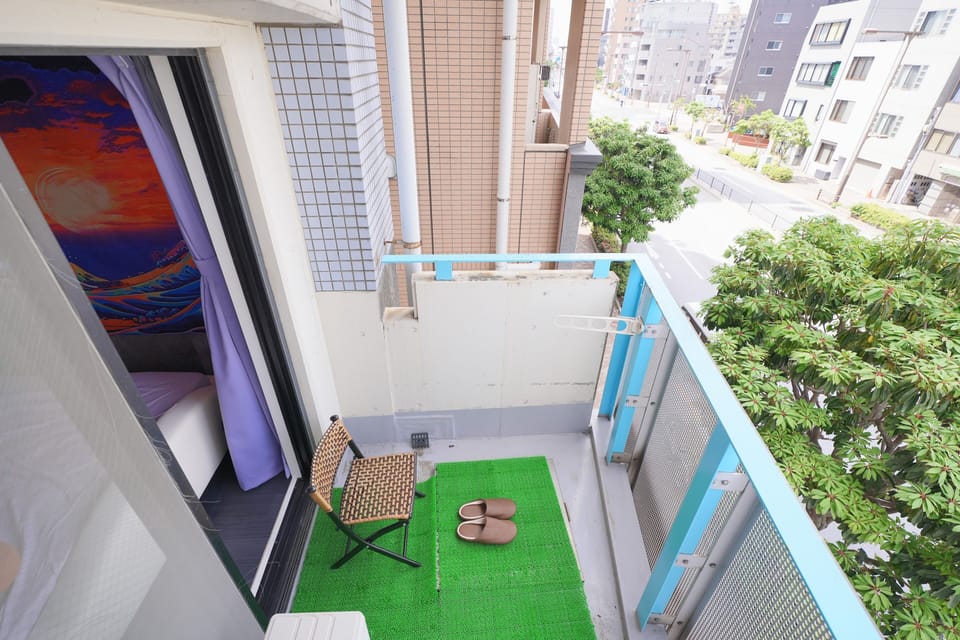 Basic Apartment, 1 Queen Bed, City View | Balcony