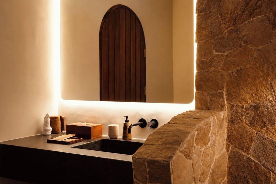 Deluxe King Room | Bathroom | Shower, free toiletries, bidet, towels