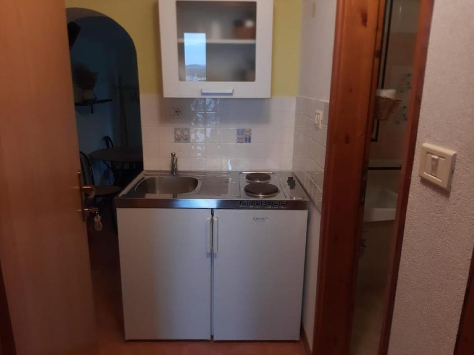 Economy Studio, Balcony, Garden View | Private kitchen