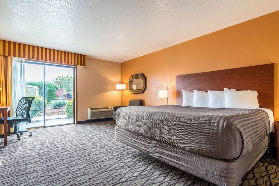 Standard Room, 1 King Bed, Refrigerator & Microwave, Pool View | Blackout drapes, iron/ironing board, rollaway beds, free WiFi