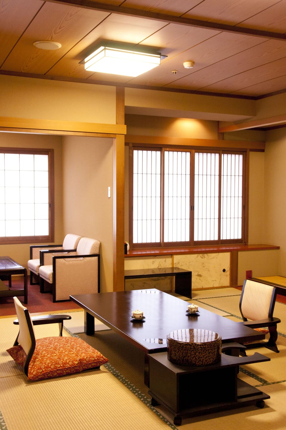 Premium Japanese Style Room, Semi Open-air Bath | In-room safe, WiFi (free), bed sheets