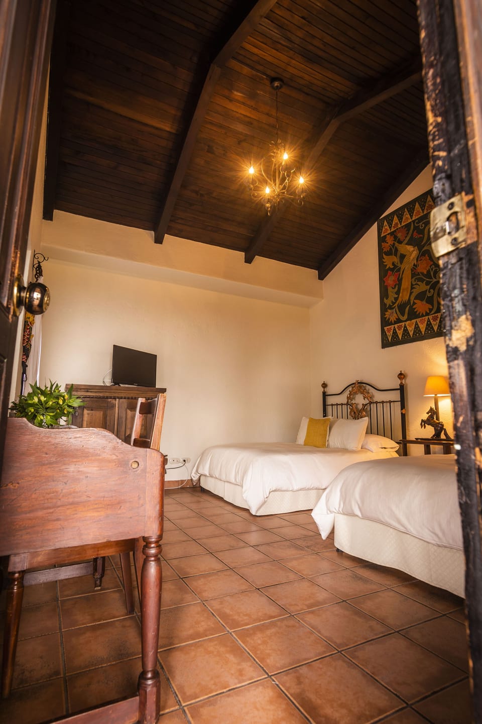 Deluxe Double Room, 2 Double Beds | In-room safe, WiFi (free), bed sheets