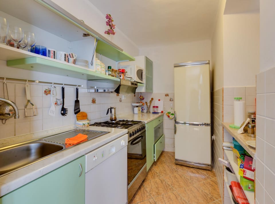 House (Holiday Home with Sea View) | Private kitchen | Fridge