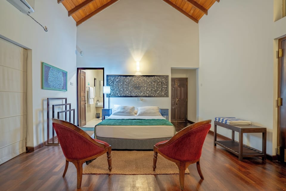 Villa, Pool View | Egyptian cotton sheets, premium bedding, blackout drapes