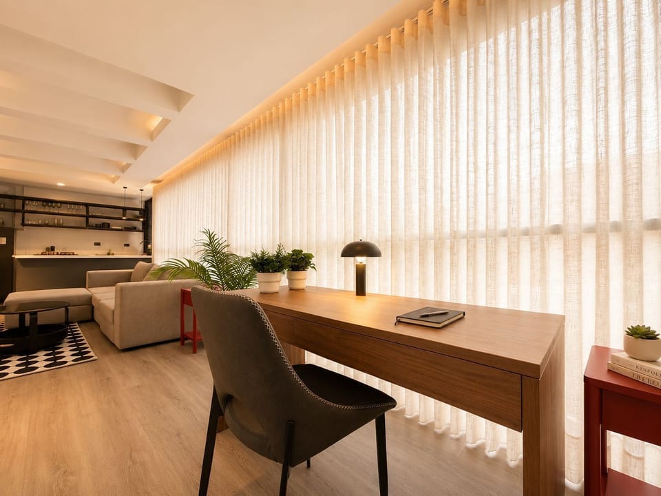 Blackout drapes, WiFi (free), bed sheets