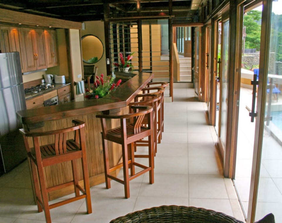 Dalo Villa | Private kitchen | Fridge, coffee/tea maker, electric kettle