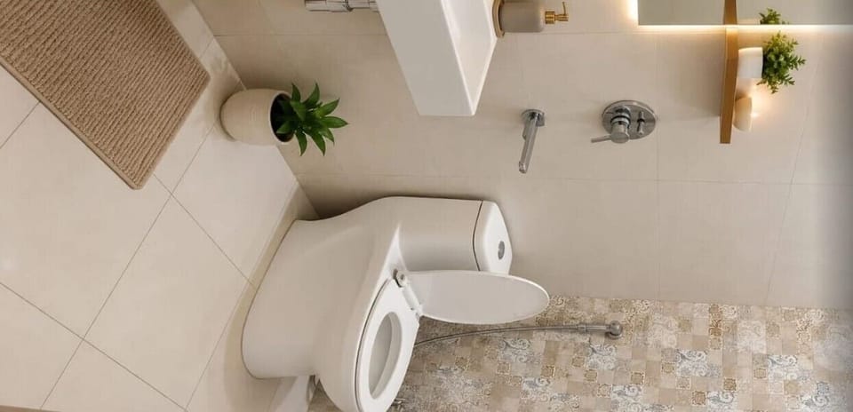 Deluxe Double Room, Balcony, Mountain View | Bathroom | Rainfall showerhead, designer toiletries, slippers, towels