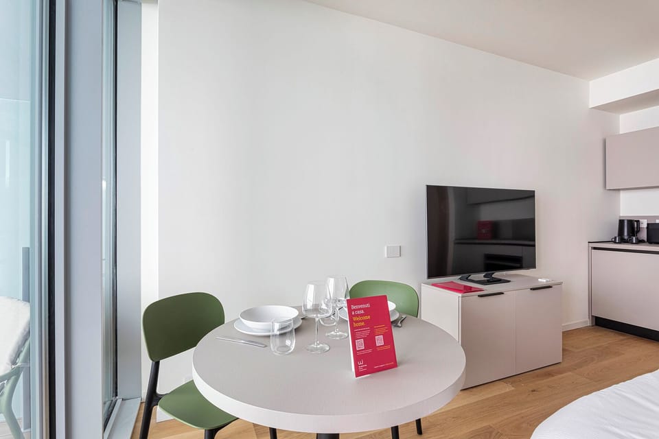 Studio, Balcony | Dining room