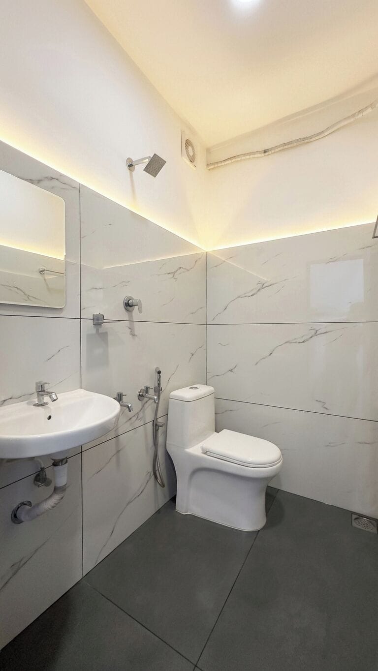 Shower, towels, soap