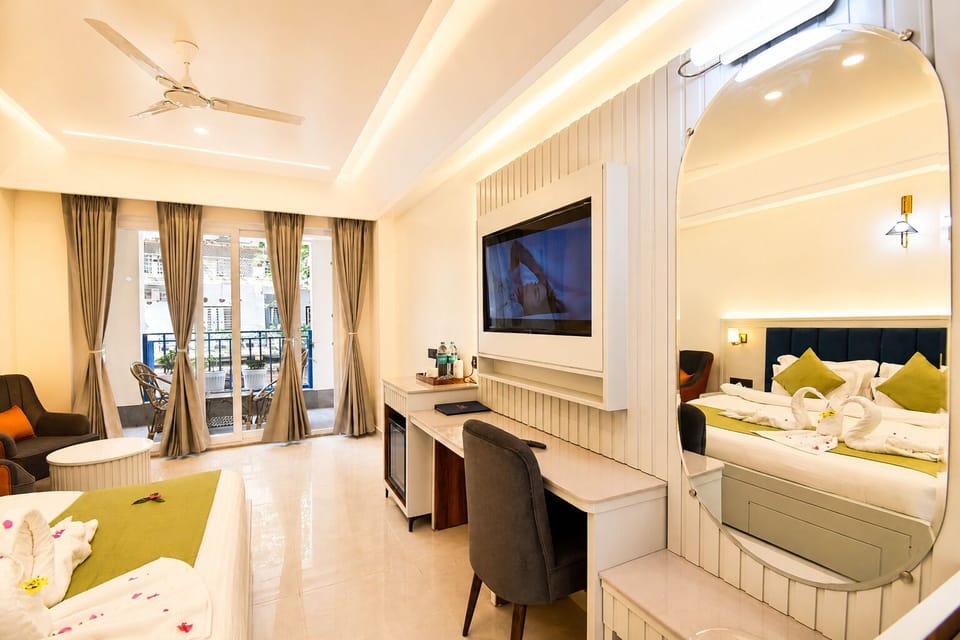 Superior Double Room, Hill View | In-room safe, desk, laptop workspace