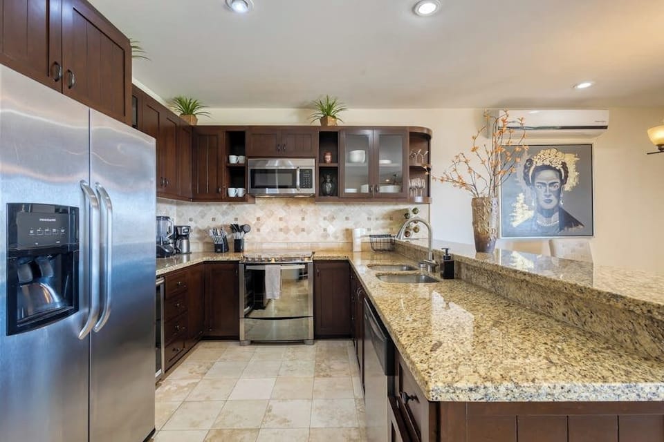 Condo, Multiple Beds, Partial Ocean View (Casa Carmella) | Private kitchen